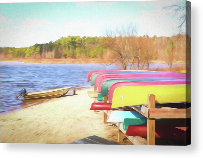 Lake Crabtree Acrylic Print featuring the photograph Summer Memories by Wade Brooks