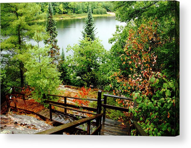 Deep Bay Acrylic Print featuring the photograph Summer Rain by Debbie Oppermann