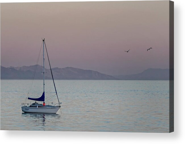 California Ocean Acrylic Print featuring the photograph Summer Sailing by Pamela Steege