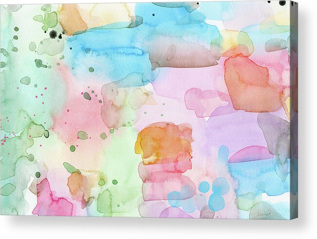 Abstract Acrylic Print featuring the painting Summer Wonder- Art by Linda Woods by Linda Woods