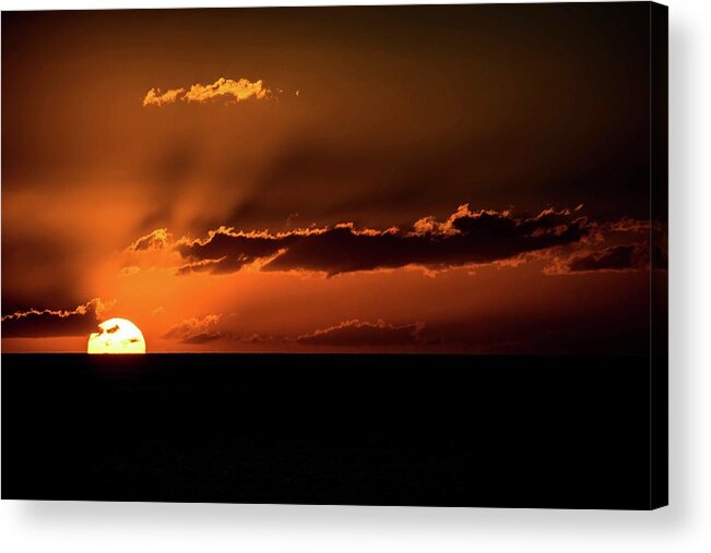 Sunrise Acrylic Print featuring the photograph Sun Fire by Larkin's Balcony Photography