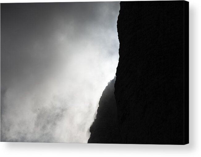 Montagna Acrylic Print featuring the photograph Sun in the clouds by Marco Missiaja