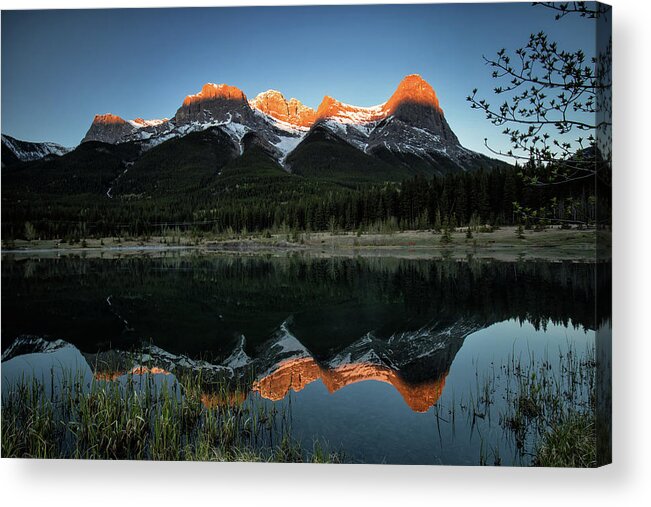 Quarry Lake Acrylic Print featuring the photograph Sun Peaks by Celine Pollard