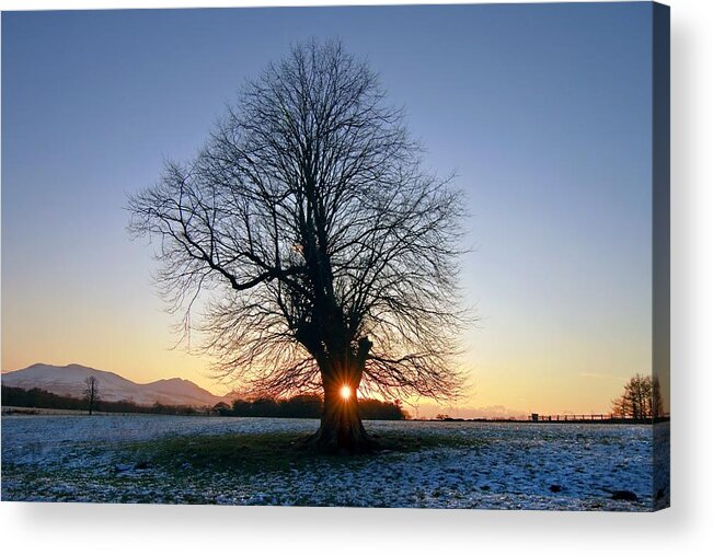 Wales Acrylic Print featuring the photograph Sunburst by Richard Outram