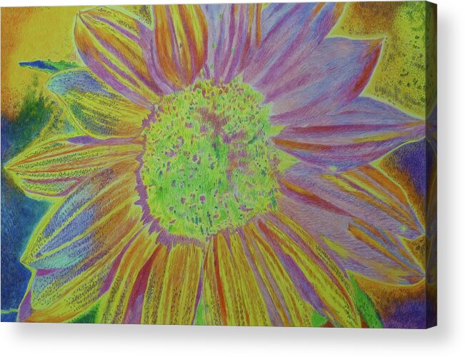 Sunflowers Acrylic Print featuring the painting Sundelicious by Cris Fulton