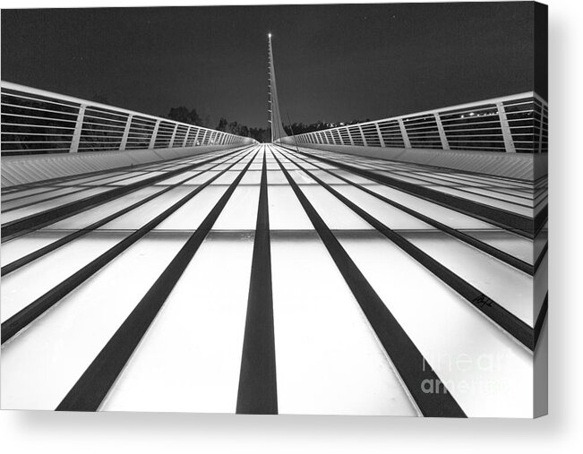 Sundial Bridge Acrylic Print featuring the photograph Sundial Bridge 9 by Anthony Michael Bonafede
