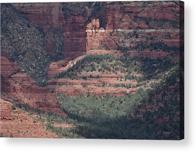 Red Rocks Acrylic Print featuring the photograph Sunlit Redrocks by Ben Foster