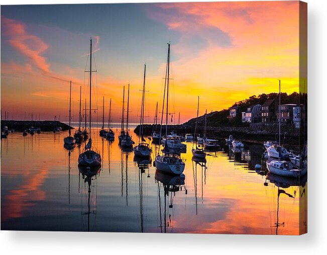 Sunset Acrylic Print featuring the photograph Sunrise at Rockport by Steve Brown