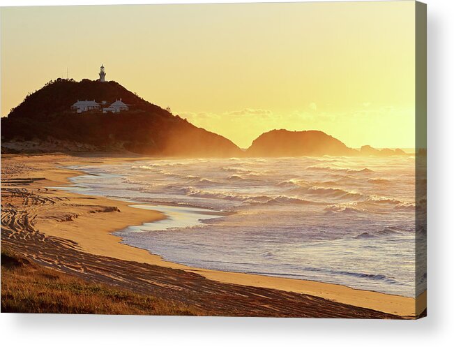 Sunrise Acrylic Print featuring the photograph Sunrise at Sugarloaf Point by Nicholas Blackwell