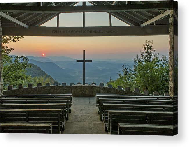 Chapel Acrylic Print featuring the photograph Sunrise at Symmes Chapel aka Pretty Place Greenville SC by Willie Harper
