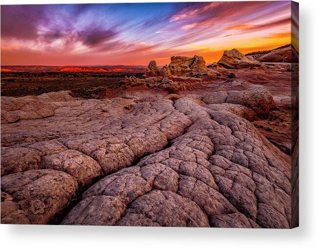 Sunrise Acrylic Print featuring the photograph Sunrise at White Pockets by Michael Ash