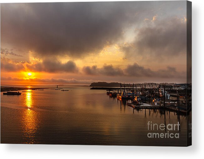 Washington Acrylic Print featuring the photograph Sunrise On Willapa Bay by Robert Bales