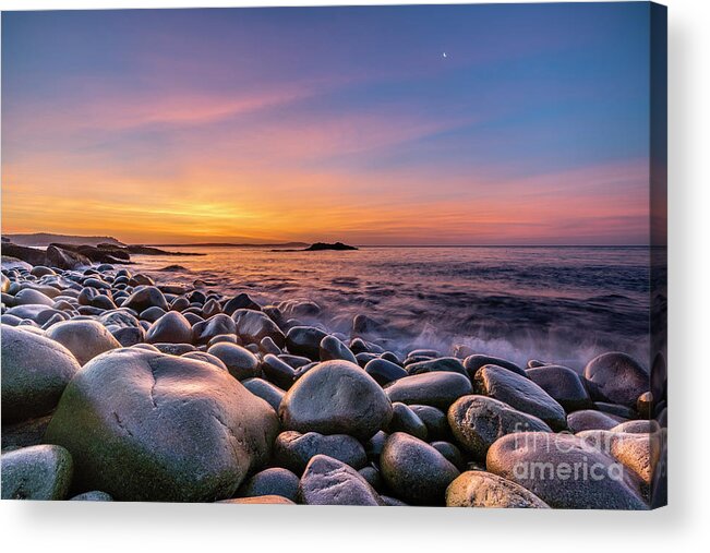 2018 Acrylic Print featuring the photograph Sunrise over Boulder Beach - Acadia by Craig Shaknis