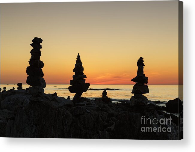 Rye Acrylic Print featuring the photograph Sunrise - Rye New Hampshire by Erin Paul Donovan