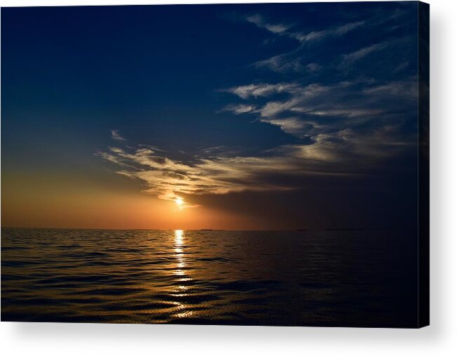 Sunset Acrylic Print featuring the photograph Sunset 1 by Shabnam Nassir