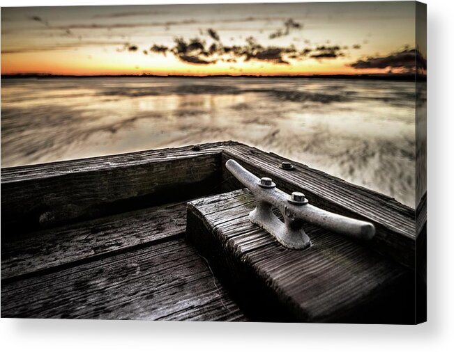 Sunset Acrylic Print featuring the photograph Sunset at Back Bay 11 by Larkin's Balcony Photography
