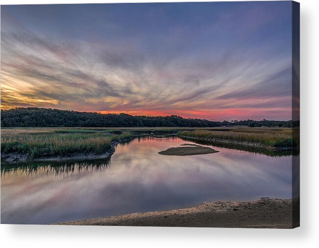 Beach Acrylic Print featuring the photograph Sunset at Little Talbot State Park by Traveler's Pics