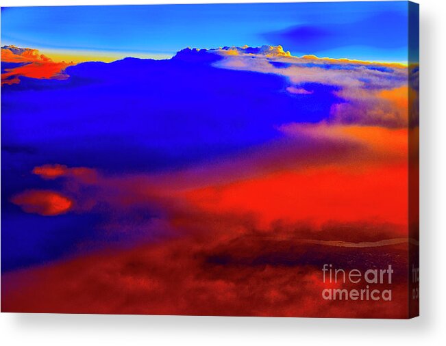 Canada Sunsets High Altitudes Acrylic Print featuring the photograph Sunset From Above by Rick Bragan