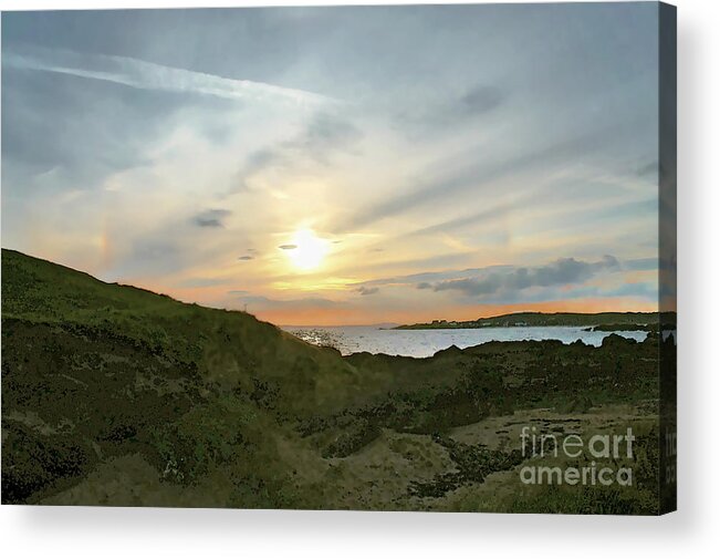 Elie Ness Acrylic Print featuring the photograph Sunset is close. by Elena Perelman