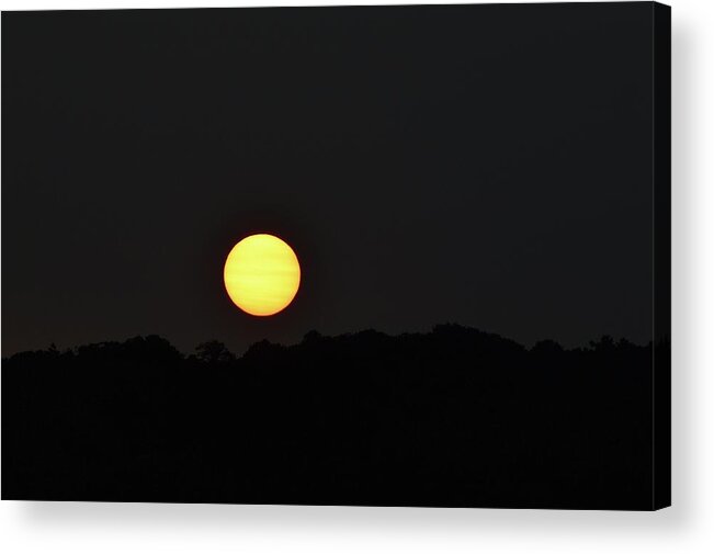 Abstract Acrylic Print featuring the photograph Sunset On August 25-2017 by Lyle Crump