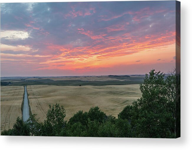 Photosbymch Acrylic Print featuring the photograph Sunset over Teton Valley by M C Hood
