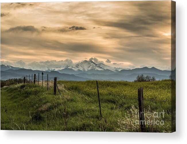 Sunset Acrylic Print featuring the photograph Sunset Over The Foothills by Greg Summers