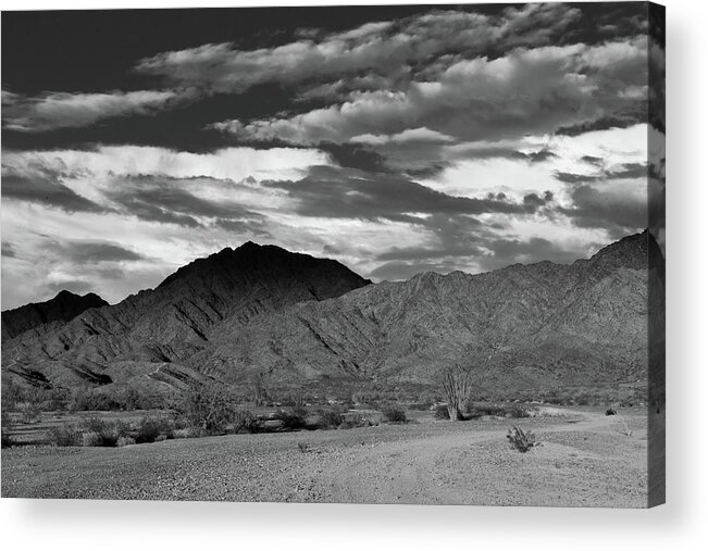 Yuma Acrylic Print featuring the photograph Sunset Over Yuma Mountain by TM Schultze
