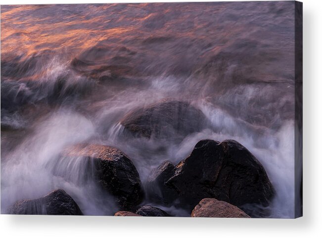Coast Acrylic Print featuring the photograph Sunset Rocks by Marcus Karlsson Sall