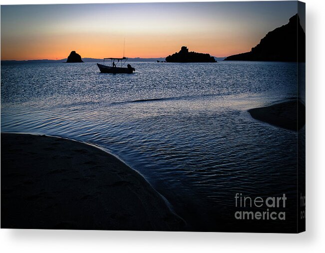 Sunset Acrylic Print featuring the photograph Sunset Silhouettes by Becqi Sherman