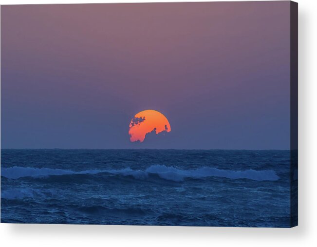 Nature Acrylic Print featuring the photograph Sunset by Stelios Kleanthous