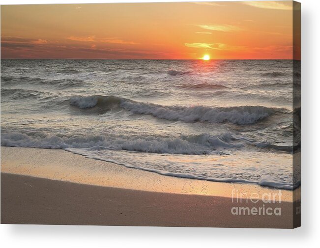 Florida Acrylic Print featuring the photograph Sunset Stroll by Karin Pinkham