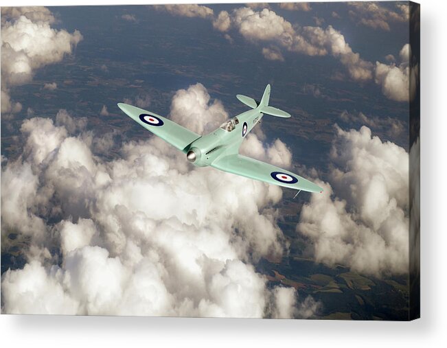 K5054 Acrylic Print featuring the photograph Supermarine Spitfire prototype K5054 by Gary Eason