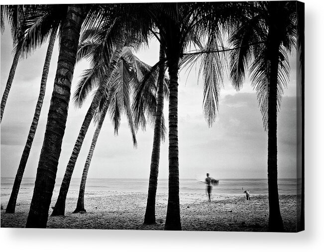 Surfing Acrylic Print featuring the photograph Surf Mates 2 by Nik West
