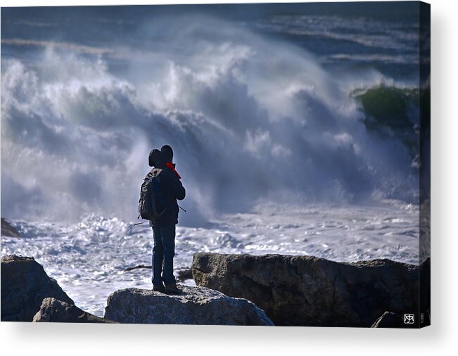 Surf Acrylic Print featuring the photograph Surf Watcher by John Meader