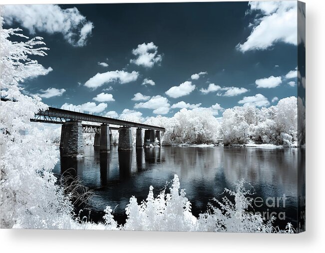 Cayce Acrylic Print featuring the photograph Surreal Crossing by Charles Hite