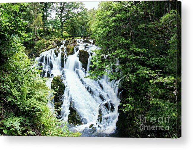 Falls Acrylic Print featuring the photograph Swallow Falls by Roger Lighterness