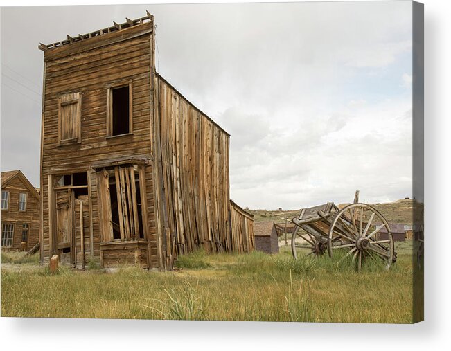 Abandoned Acrylic Print featuring the photograph Swazey Hotel in Bodie, California by Karen Foley