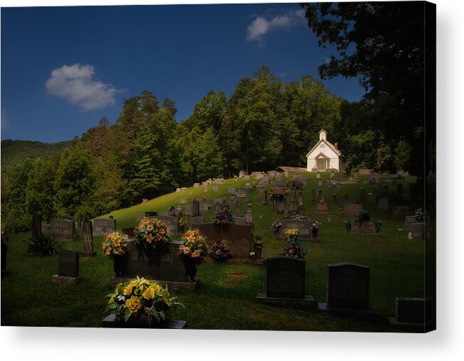 Landscape Photo Acrylic Print featuring the photograph Sweet Little Church by Mary Buck