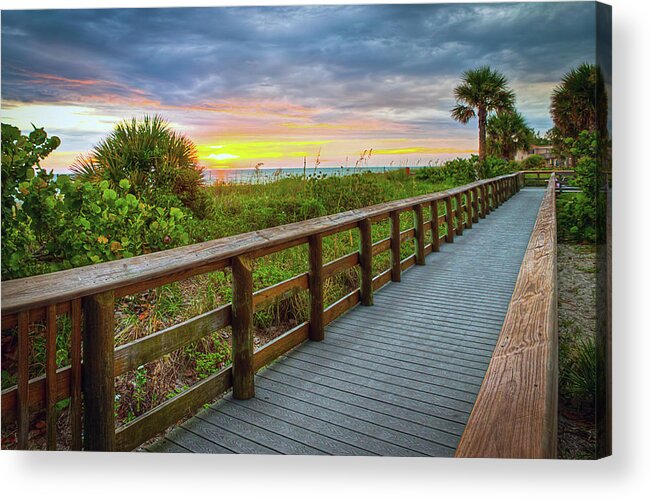 Sunset Acrylic Print featuring the photograph Gulf Coast Sunset by R Scott Duncan