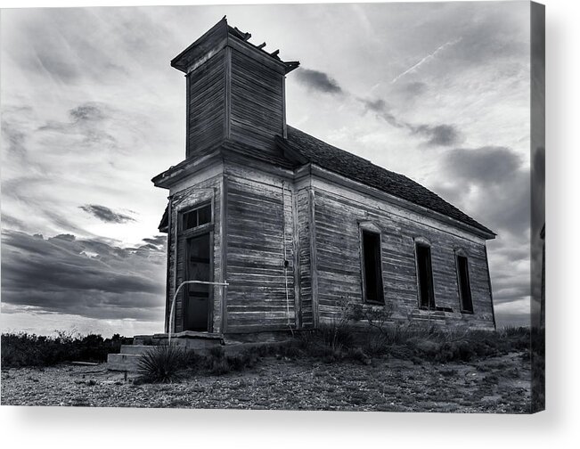Church Acrylic Print featuring the photograph Taiban Presbyterian Church, New Mexico by Adam Reinhart