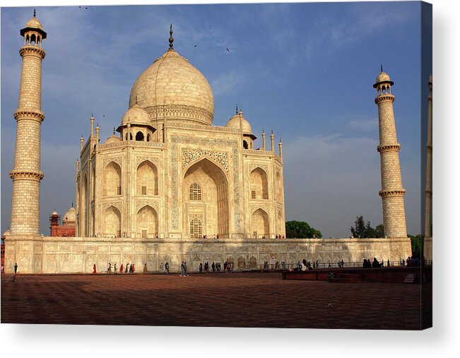Taj Mahal Acrylic Print featuring the photograph Taj Mahal In Evening Light, Agra, Uttar Pradesh, India by Aidan Moran