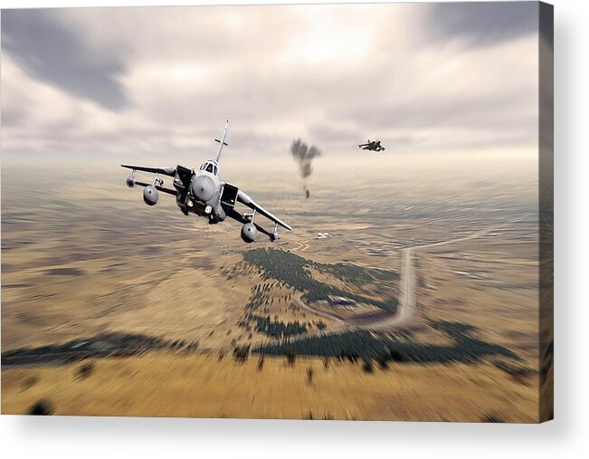 Tornado Gr4 Acrylic Print featuring the digital art Telic Strike by Airpower Art