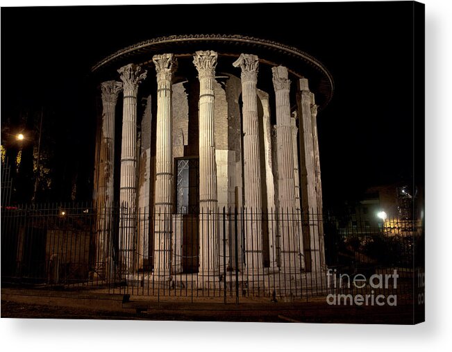 Ercole Acrylic Print featuring the photograph Temple of Hercules I by Fabrizio Ruggeri