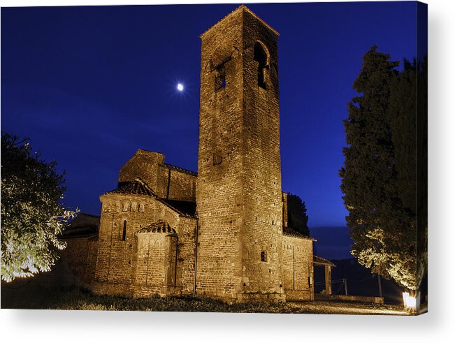 Italy Acrylic Print featuring the photograph Tenth Century Church in Artimino by Rick Starbuck