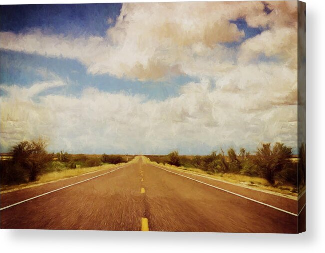 Scott Norris Photography Acrylic Print featuring the photograph Texas Highway by Scott Norris