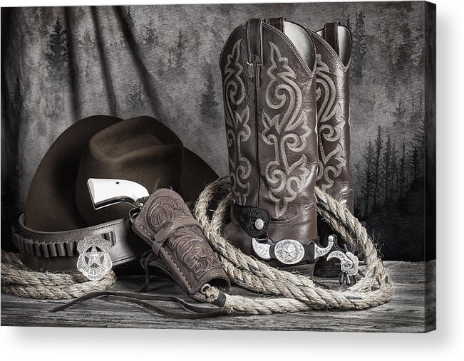 Colt Acrylic Print featuring the photograph Texas Lawman by Tom Mc Nemar