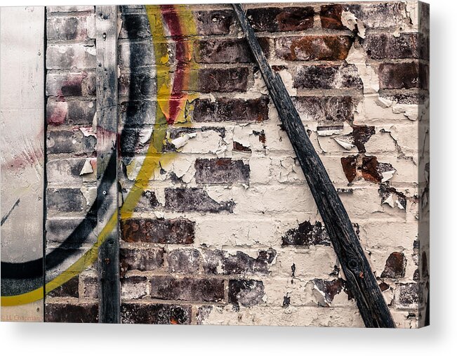 Urban Acrylic Print featuring the photograph Textures are talking by Lora Lee Chapman