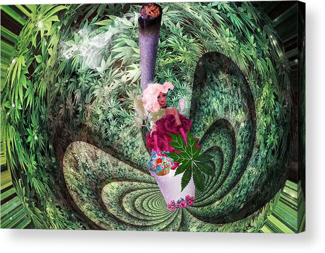 Thc Acrylic Print featuring the photograph THC Trip by Digital Art Cafe
