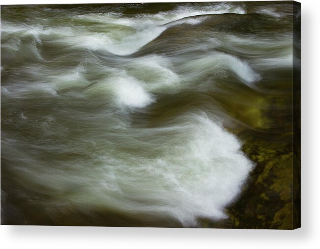 Water Acrylic Print featuring the photograph The Action On Top by Mike Eingle