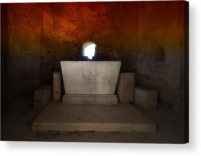 Genoa Forts Acrylic Print featuring the photograph The Altar - L'altare by Enrico Pelos
